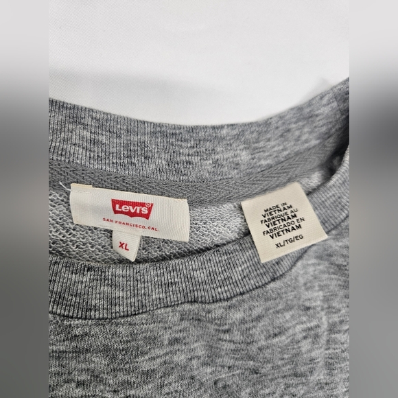 Disney X Levis Mickey Mouse light weight grey pullover sweatshirt size XL - Picture 3 of 11